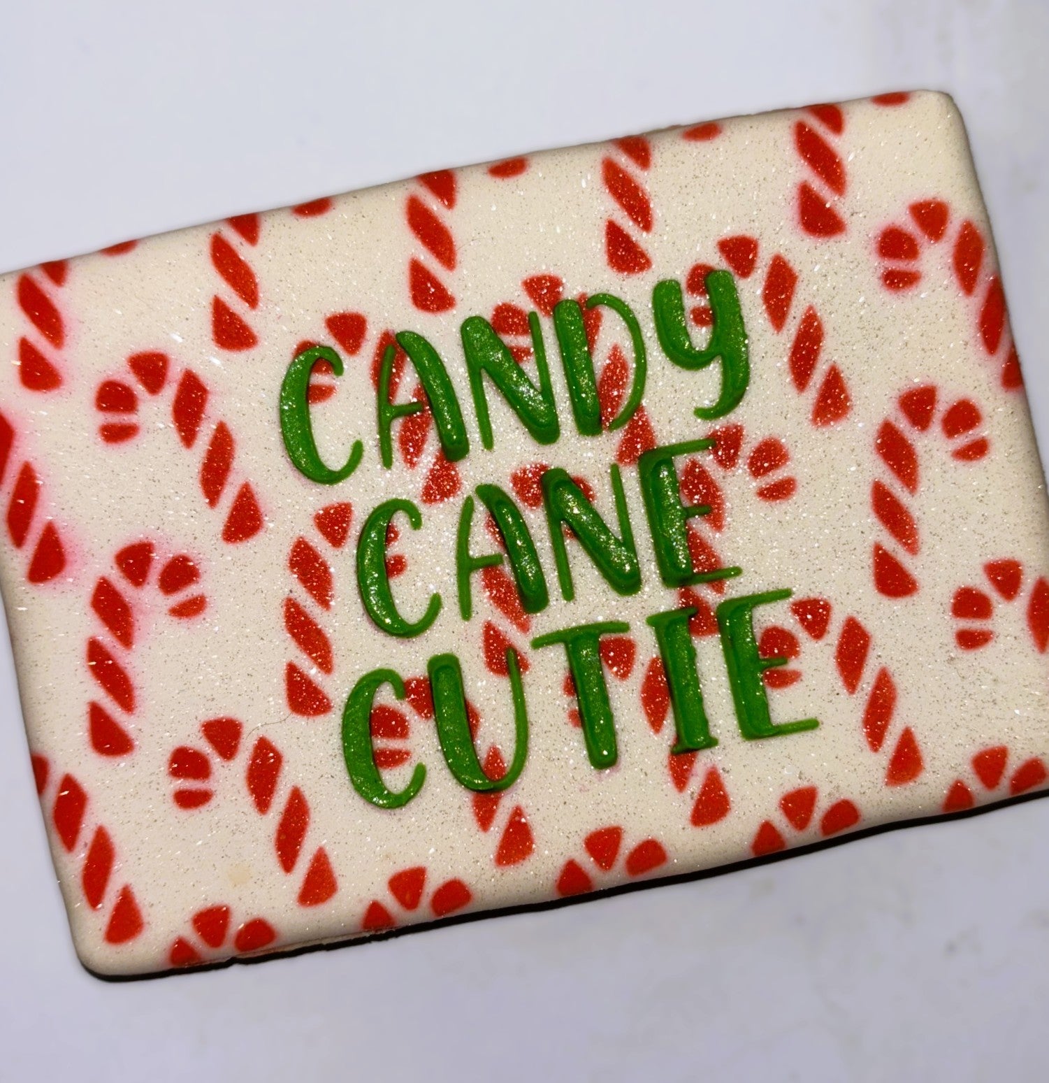 Candy Cane Cutie Stencil bakeartstencil
