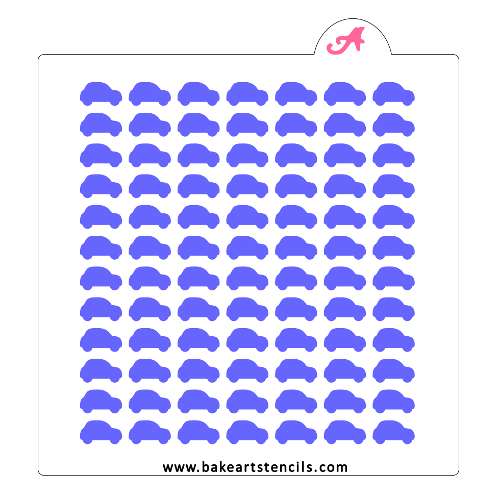 Car Sprinkles Stencil bakeartstencil