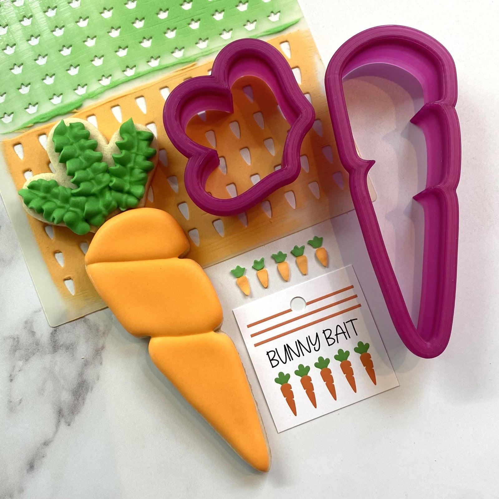 Bunny Bait Dessert Decorating Set bakeartstencil