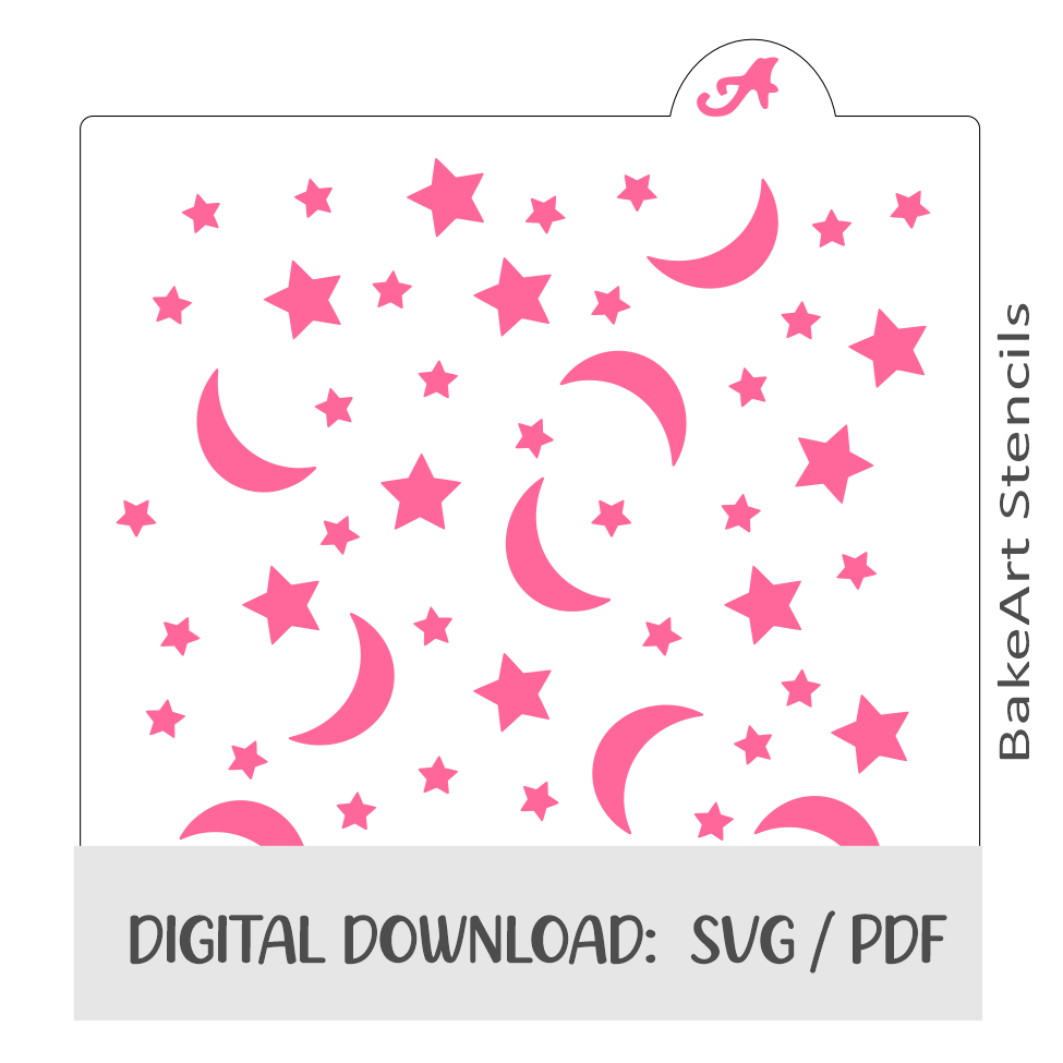 Celestial Sky Digital Download bakeartstencils