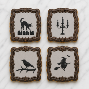 Framed Halloween bakeartstencil