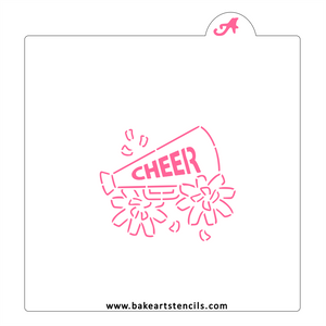 Cheer PYO Cookie Stencil bakeartstencil