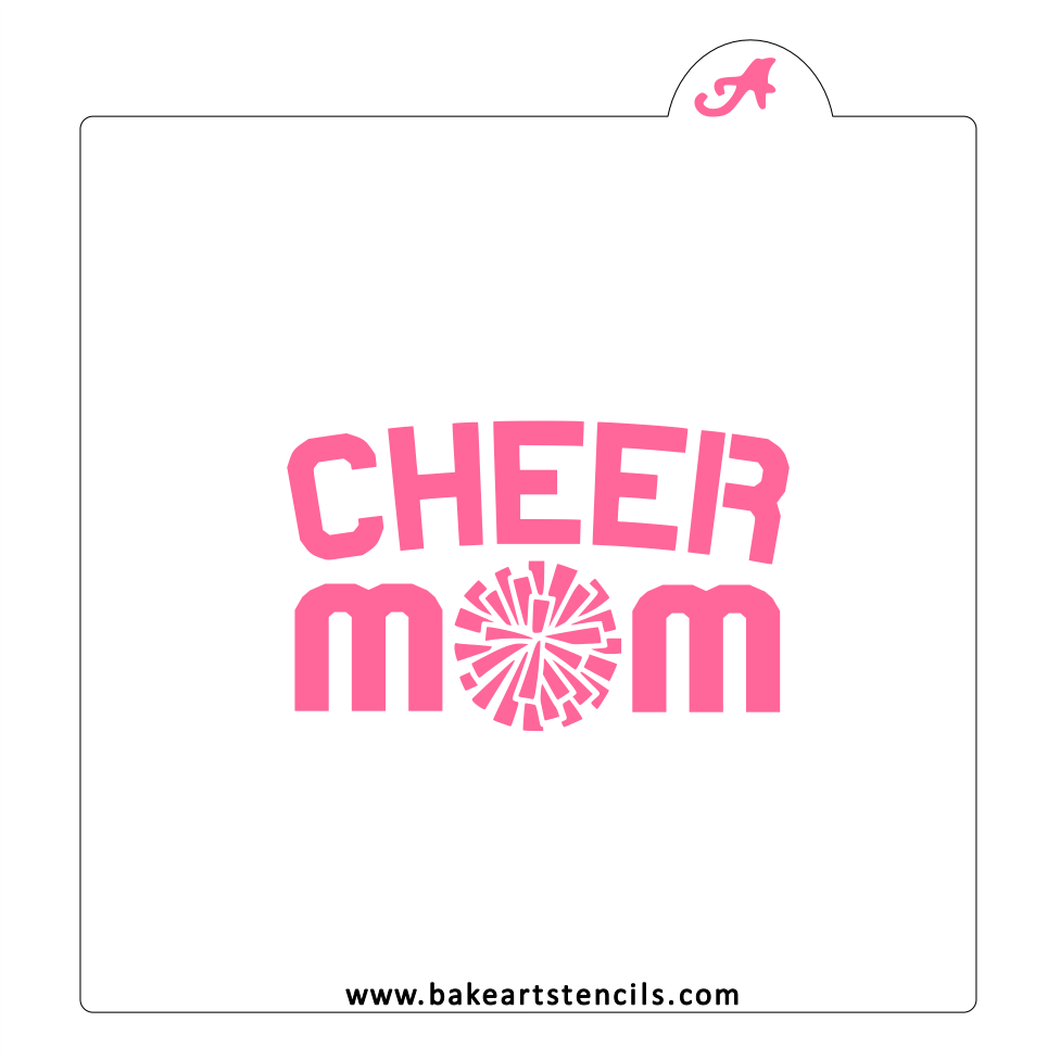 Softball Mom Cookie Stencil bakeartstencil