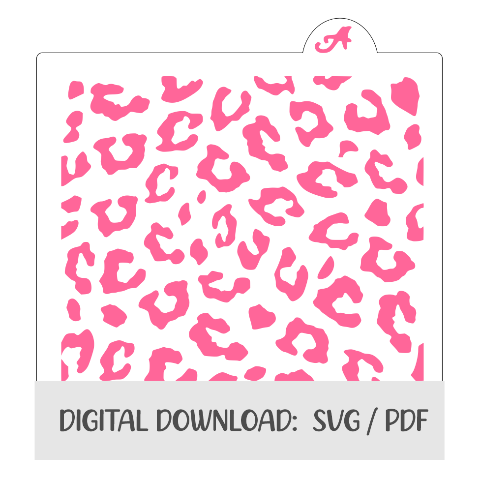 Cheetah Print Digital Download bakeartstencils