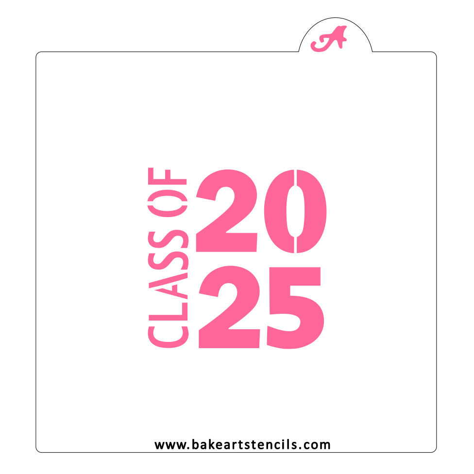 Class of 2025 Cookie Stencil bakeartstencils