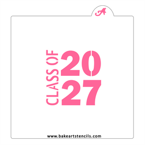 Class of 2027 Cookie Stencil bakeartstencil