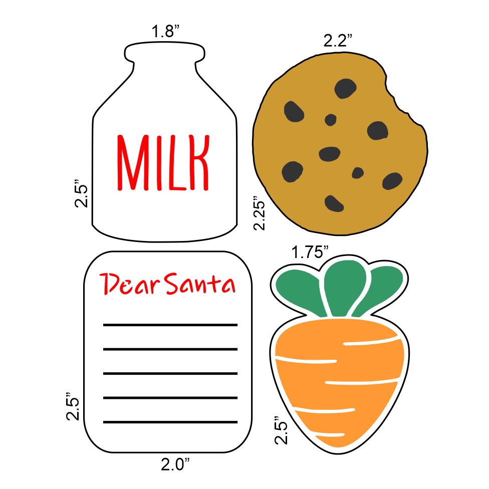 Cookies for Santa Cutter/Stencil bakeartstencils