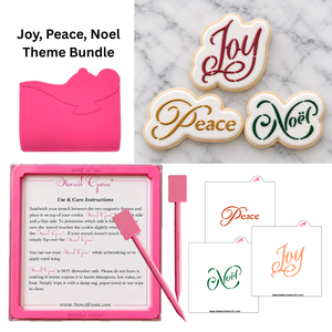 Peace Joy Noel Decorating Theme Bundle bakeartstencil