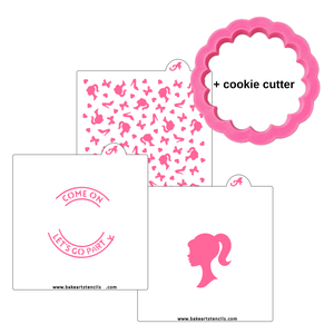 Doll Stencils Theme Bundle bakeartstencil