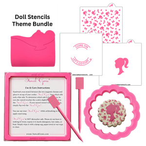Doll Stencils Theme Bundle bakeartstencil