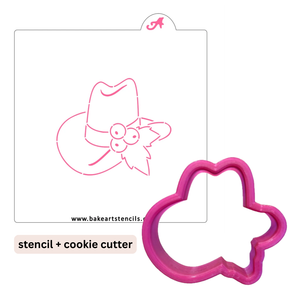 Cowboy Christmas Cutter/Stencil Set bakeartstencil