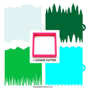 Landscape Edgers Stencil Theme Bundle bakeartstencil