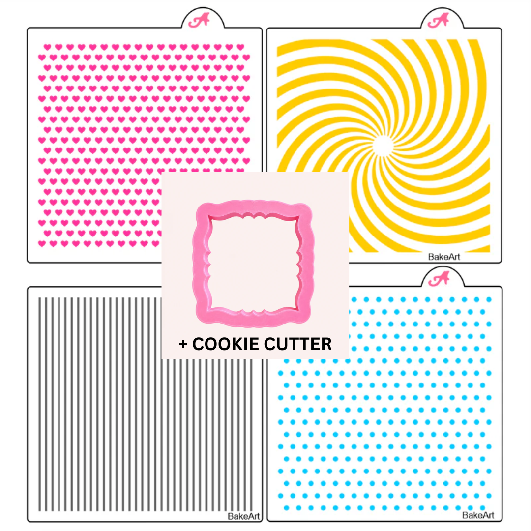Tiny Popular Patterns Stencil Theme Bundle bakeartstencils