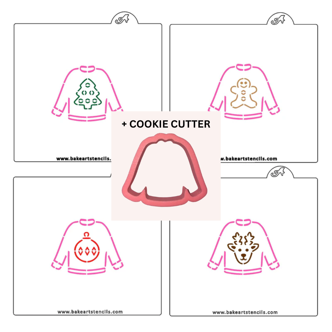Ugly Sweater Stencil Theme Bundle bakeartstencil