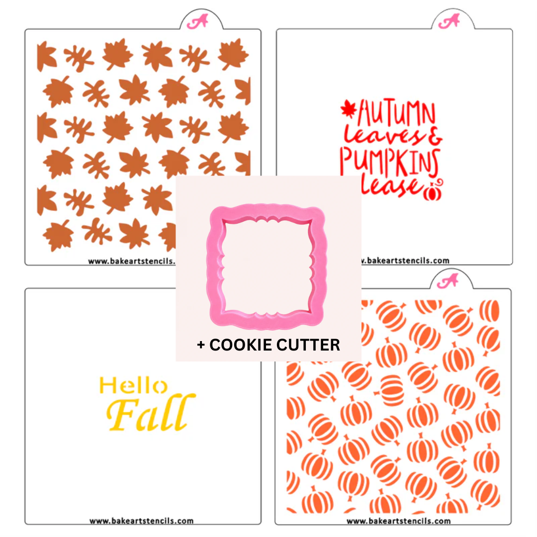 Fall Stencils Theme Bundle bakeartstencil