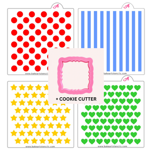 Big Popular Pattern Stencil Theme Bundle bakeartstencil