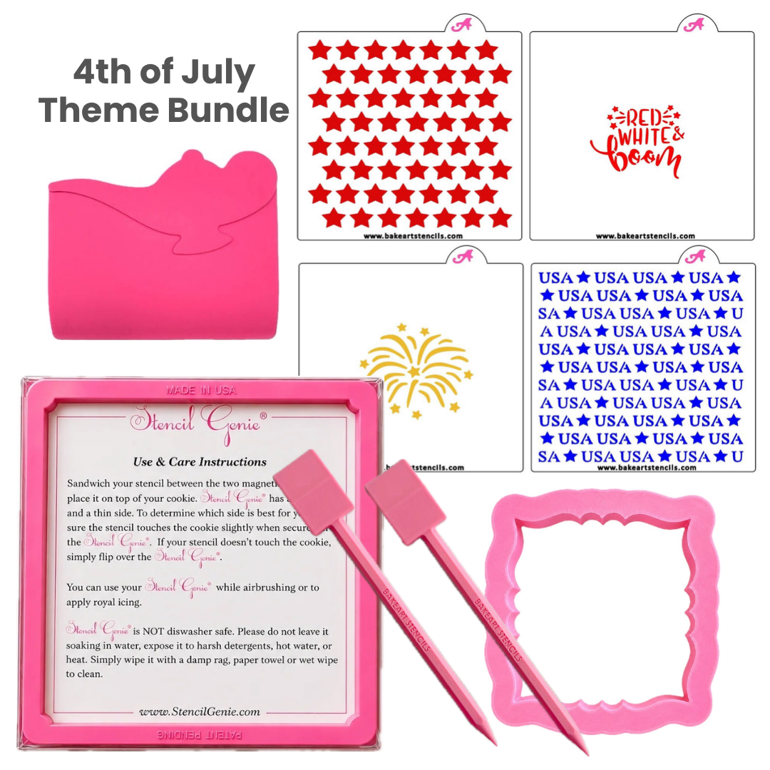 4th of July Stencil Theme Bundle bakeartstencil