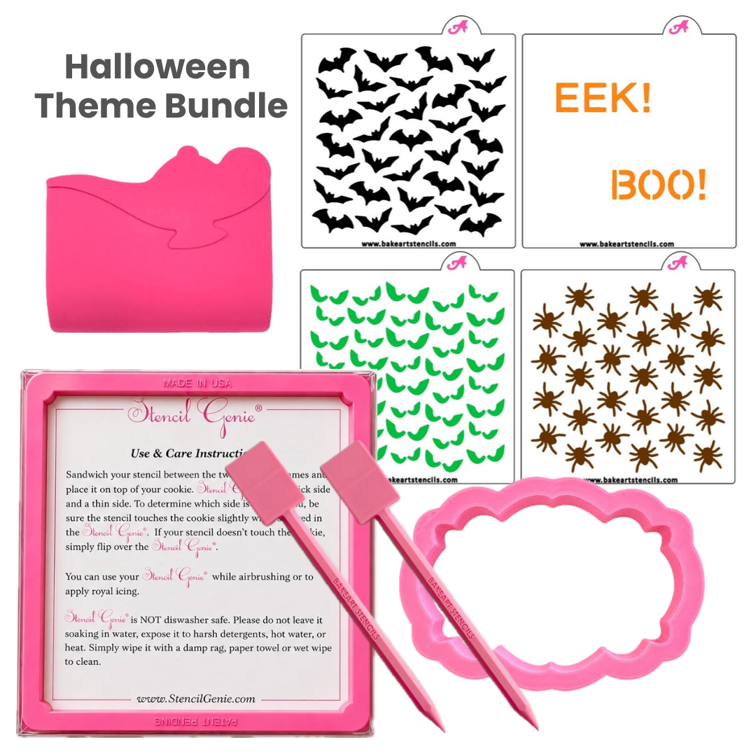 Halloween Stencil Theme Bundle bakeartstencil