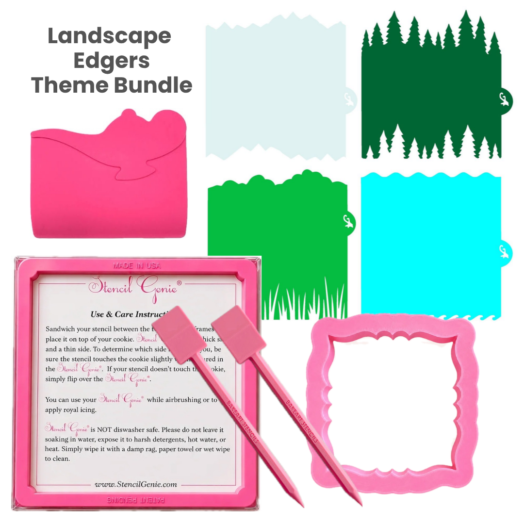 Landscape Edgers Stencil Theme Bundle bakeartstencil