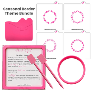 Seasonal Borders Stencil Theme Bundle bakeartstencil