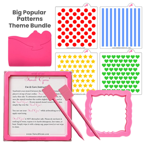 Big Popular Pattern Stencil Theme Bundle bakeartstencil