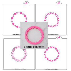 Seasonal Borders Stencil Theme Bundle bakeartstencil
