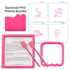 Summer PYO Stencil Theme Bundle bakeartstencil