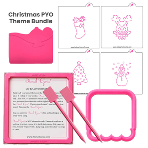 Christmas PYO Stencil Theme Bundle bakeartstencil
