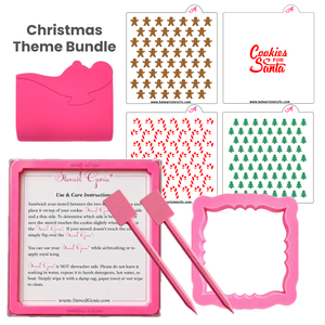 Christmas Stencils Theme Bundle bakeartstencil