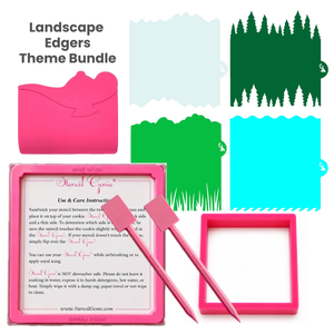 Landscape Edgers Stencil Theme Bundle bakeartstencil
