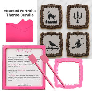 Haunted Portraits Stencil Theme Bundle bakeartstencil