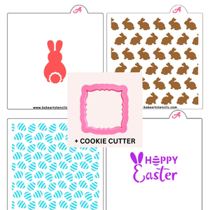 Easter Stencils Themed Bundle bakeartstencil