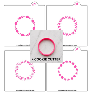 Seasonal Borders Stencil Theme Bundle bakeartstencil