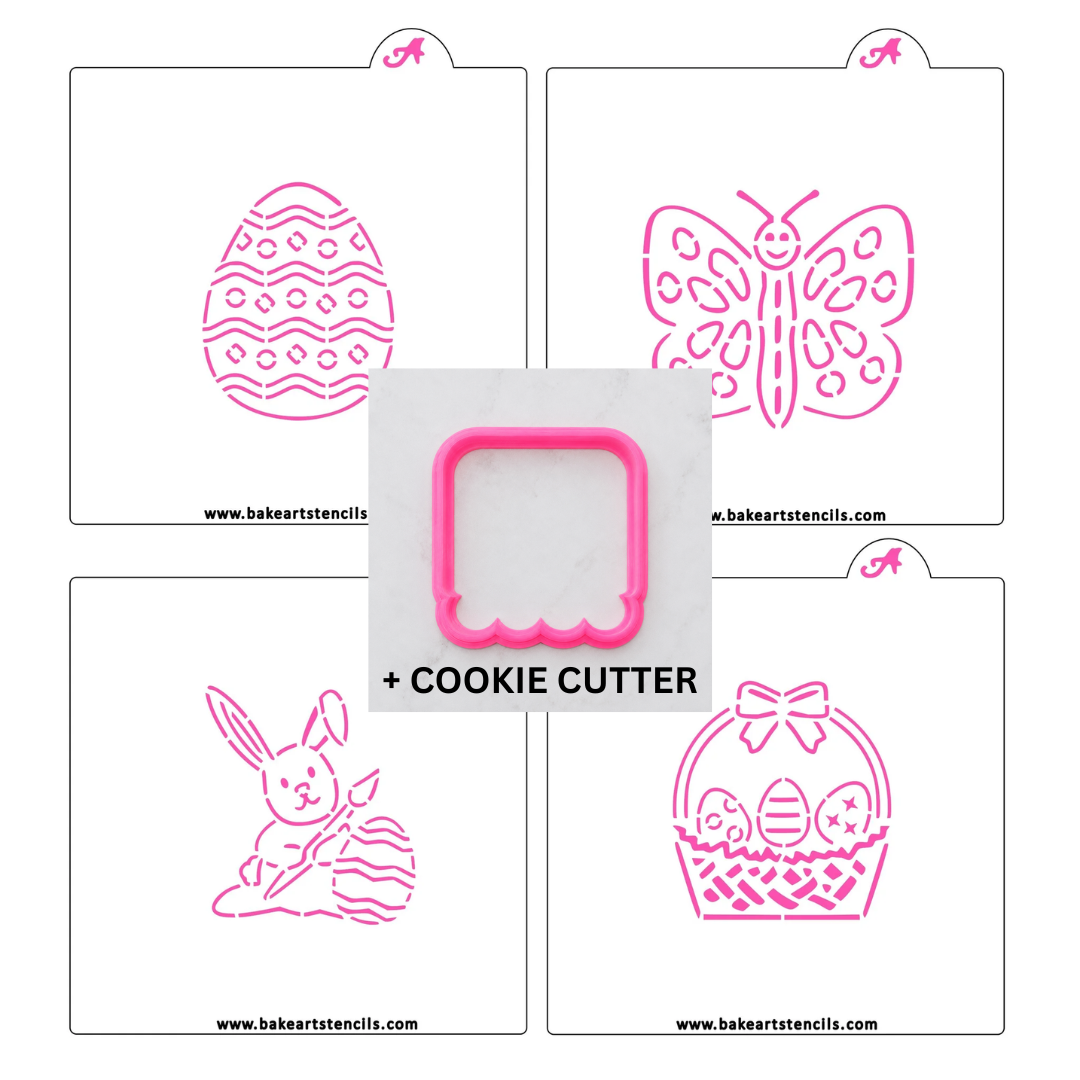 Easter PYO Stencil Theme Bundle bakeartstencils