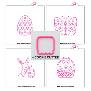 Easter PYO Stencil Theme Bundle bakeartstencils