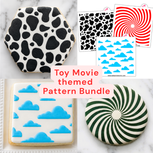 Toy Movie 3-Piece Stencil Set bakeartstencil