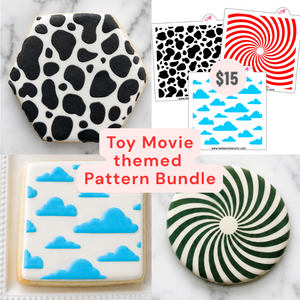 Toy Movie 3-Piece Stencil Set bakeartstencil