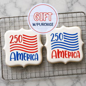 250 America Cookie Stencil bakeartstencil