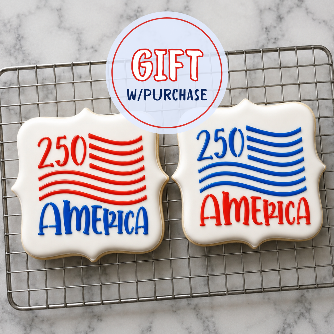 250 America Cookie Stencil bakeartstencil