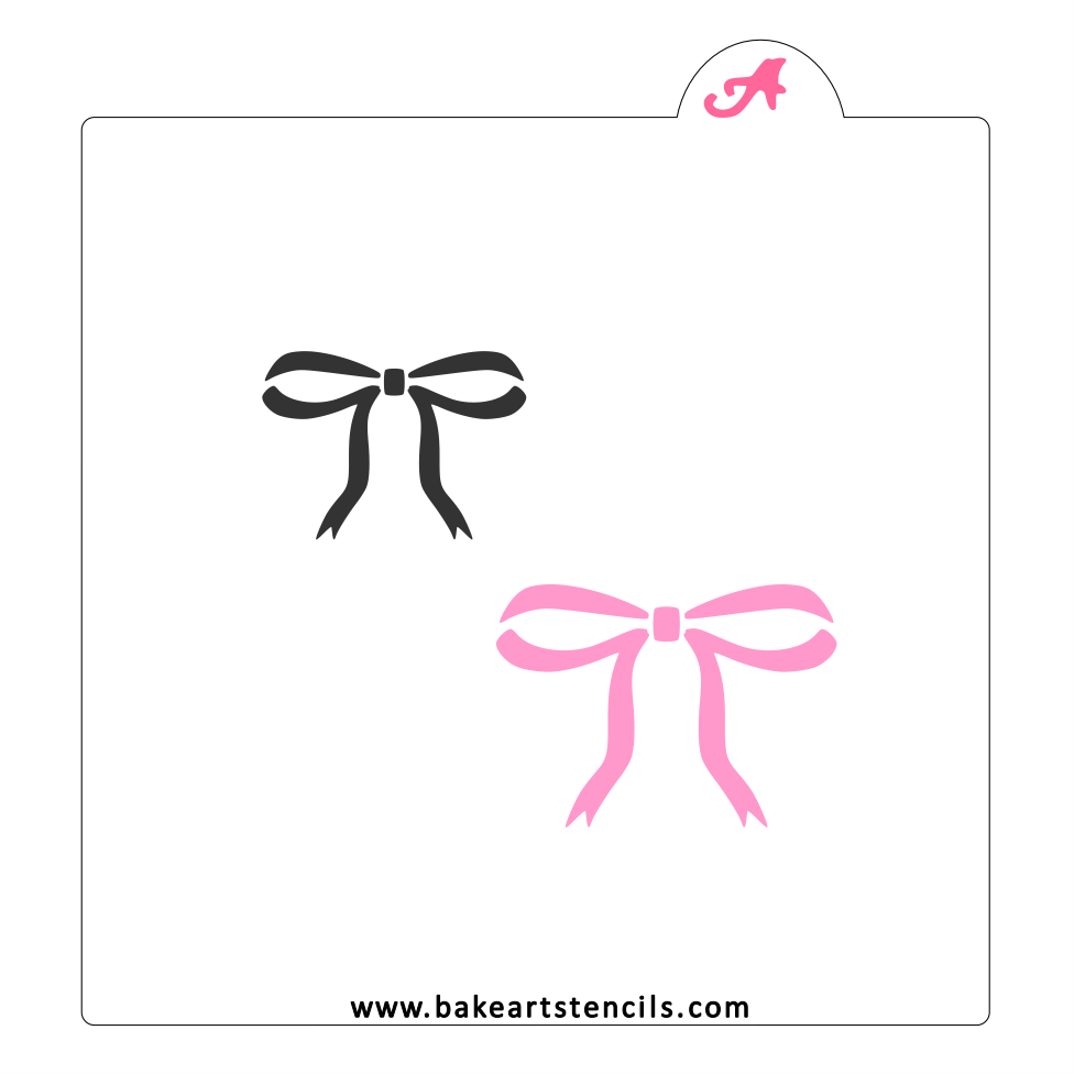 Coquette Bow Cookie Stencil