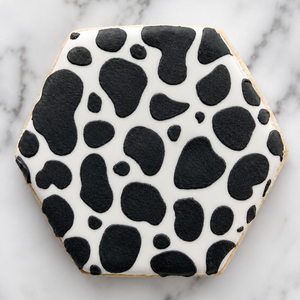 Cow Print Cookie Stencil bakeartstencil