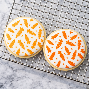 Crunchy Carrots Cookie Stencil bakeartstencils