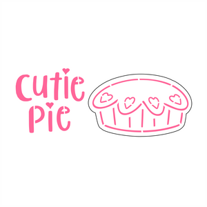 Cutie Pie Cutter/Stencil Set bakeartstencil