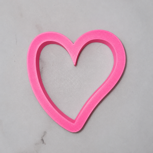 Wonky Heart Cookie Cutter bakeartstencil