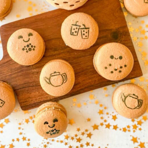 Boba and Tea Mini Stencil bakeartstencil
