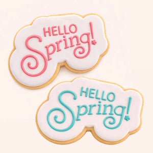 Hello Spring Cutter/Stencil bakeartstencil