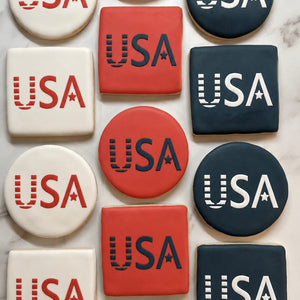 USA Cookie Stencil bakeartstencil