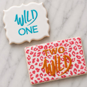 Wild One Two Wild Cookie Stencil bakeartstencil