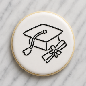 Cap Diploma PYO Stencil bakeartstencils