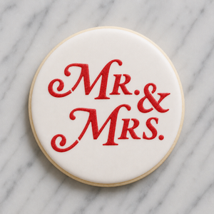 Mr and Mrs Cookie Stencil bakeartstencil